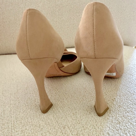Alexandre Birman Aysmetric camel suede heels - Picture 4 of 6